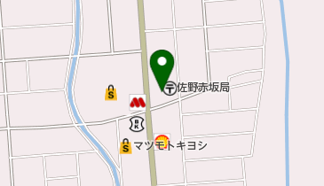 佐野赤坂郵便局の地図画像