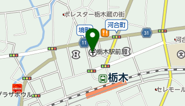 栃木駅前郵便局の地図画像