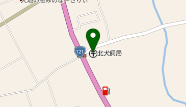 北犬飼郵便局の地図画像