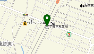 宇都宮双葉郵便局の地図画像