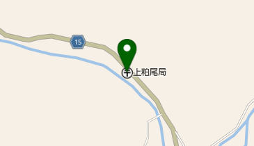 上粕尾郵便局の地図画像