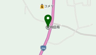 向田郵便局の地図画像