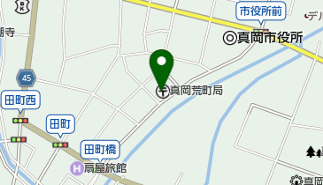 真岡荒町郵便局の地図画像