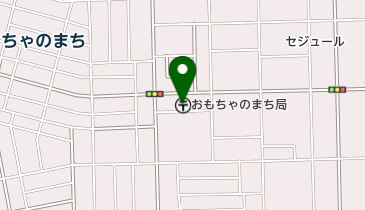おもちゃのまち郵便局の地図画像