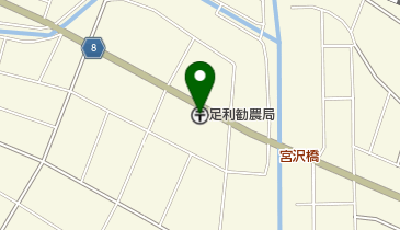 足利勧農郵便局の地図画像