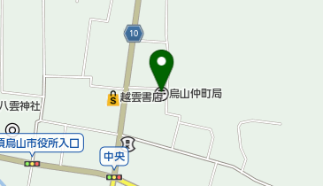 烏山仲町郵便局の地図画像