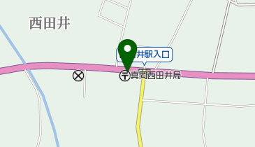 真岡西田井郵便局の地図画像