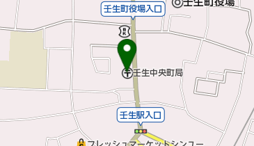壬生中央町郵便局の地図画像
