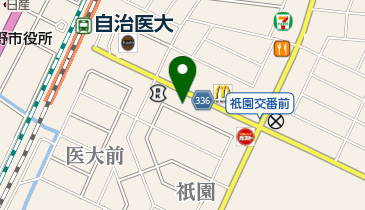 自治医大駅前郵便局の地図画像