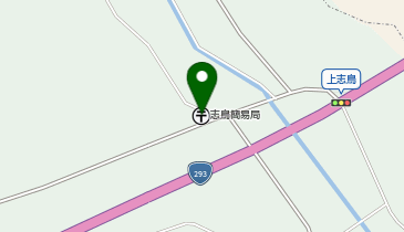 志鳥簡易郵便局の地図画像