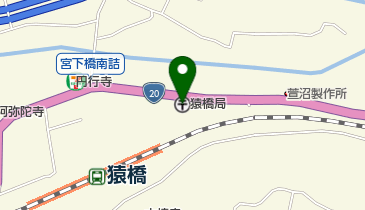 猿橋郵便局の地図画像