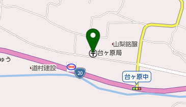 台ヶ原郵便局の地図画像