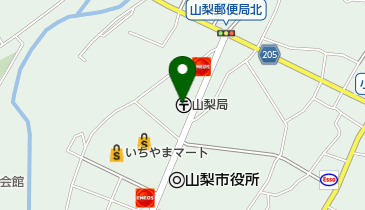 山梨郵便局の地図画像