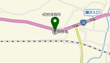 初狩郵便局の地図画像