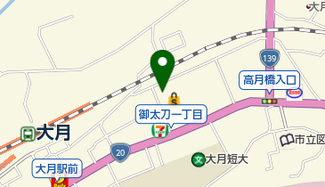 大月郵便局の地図画像