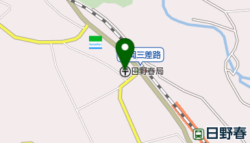 日野春郵便局の地図画像