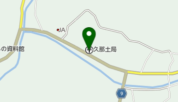 久那土郵便局の地図画像