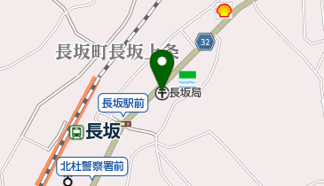 長坂郵便局の地図画像