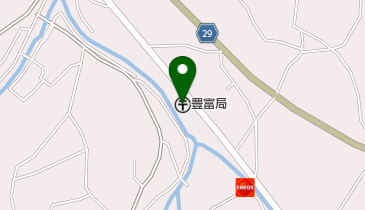 豊富郵便局の地図画像