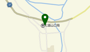 七面山口郵便局の地図画像