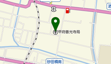 甲府善光寺郵便局の地図画像