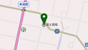 富士見郵便局の地図画像