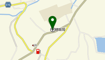 穂坂郵便局の地図画像