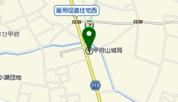 甲府山城郵便局の地図画像