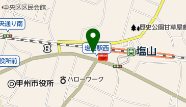 塩山駅前郵便局の地図画像
