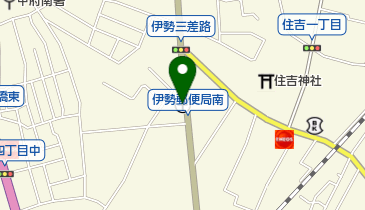 甲府伊勢四郵便局の地図画像