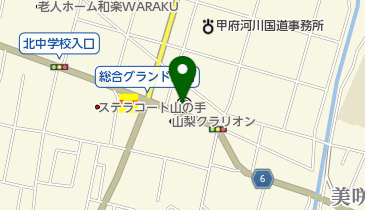 甲府塩部郵便局の地図画像