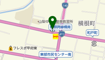 甲府和戸郵便局の地図画像