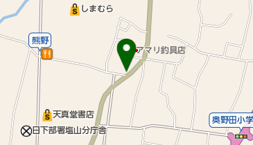 奥野田簡易郵便局の地図画像