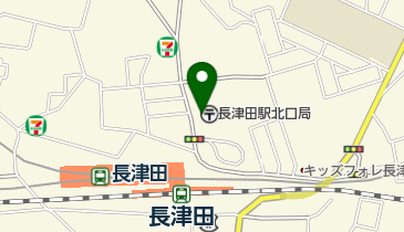 長津田駅北口郵便局の地図画像