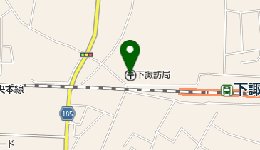 下諏訪郵便局の地図画像