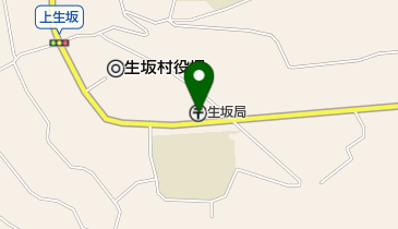 生坂郵便局の地図画像
