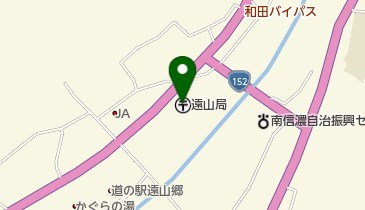 遠山郵便局の地図画像