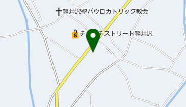 軽井沢郵便局の地図画像