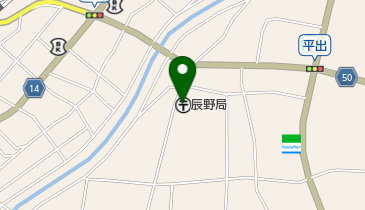 辰野郵便局の地図画像