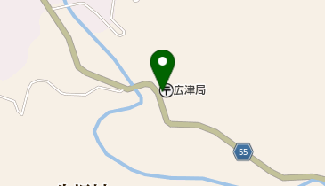 広津郵便局の地図画像