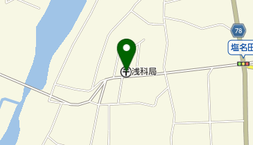 浅科郵便局の地図画像