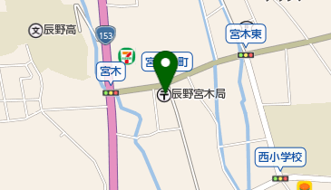 辰野宮木郵便局の地図画像