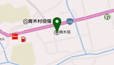 青木郵便局の地図画像