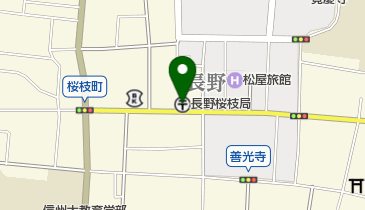 長野桜枝郵便局の地図画像