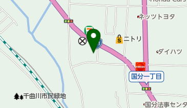 信濃国分郵便局の地図画像