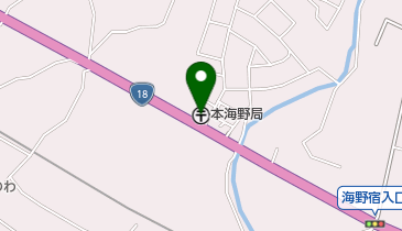 本海野郵便局の地図画像