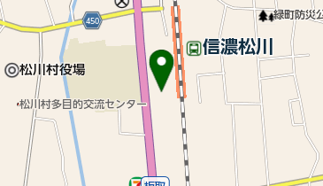 松川郵便局の地図画像