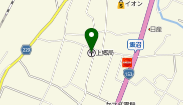 上郷郵便局の地図画像