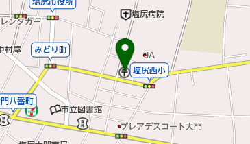 塩尻郵便局の地図画像