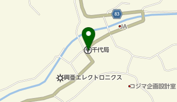 千代郵便局の地図画像